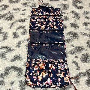 🌸 VERA BRADLEY Cosmetic Travel Organizer Cut Vines Navy
